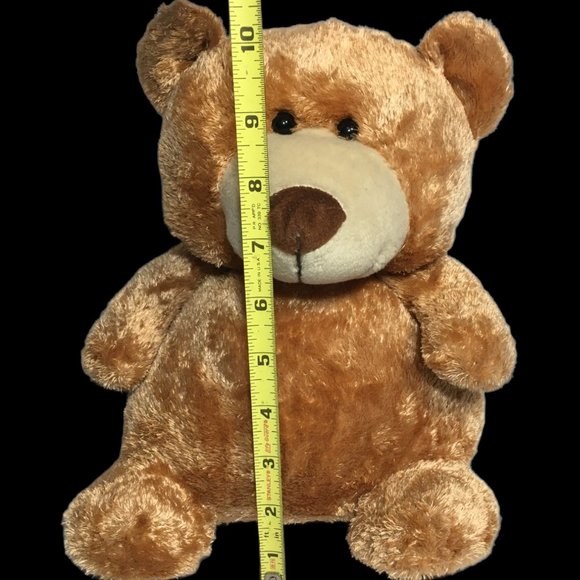 Applause Chubby Brown Teddy Bear Plush # 49600 Sitting Stuffed Animal 10" RARE - Picture 2 of 9